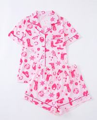 Pink Cowgirl PJ Set
