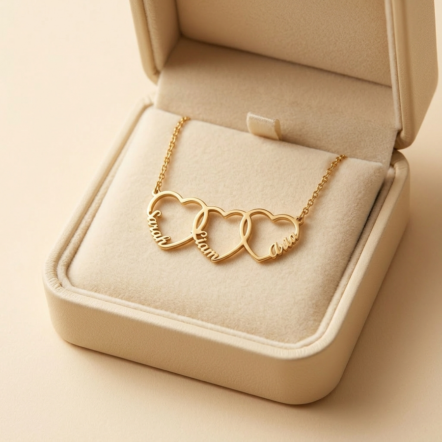 Personalized Love Necklace — dainty necklace, view 7
