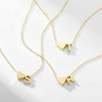 Heart Initial Necklace