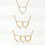 Personalized Love Necklace — dainty necklace, view 2