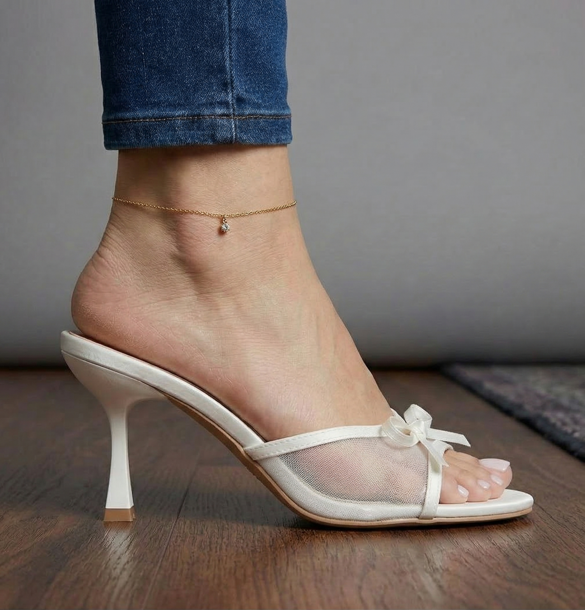 Bella Bow Heels — cushioned slip-on shoes, view 11
