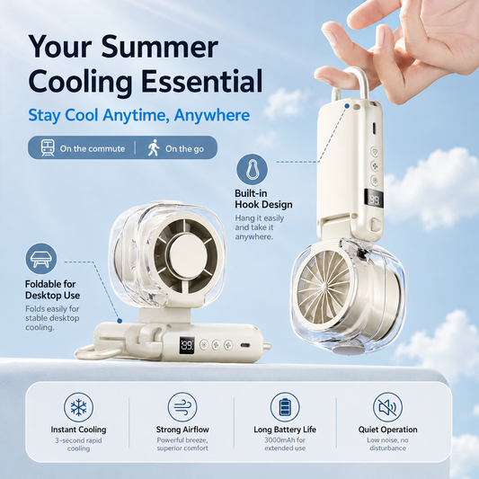 ALL| Arctic Mist handheld ice mist fan in hand