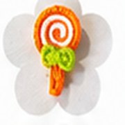 Orange Lollipop charm