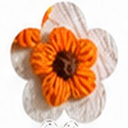 Tangerine Flower charm
