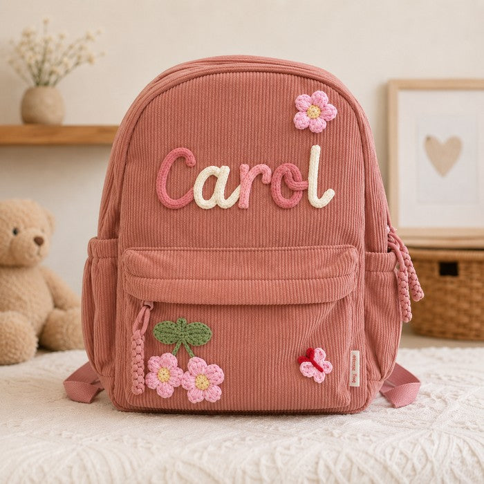 Carol bag in Rose wool