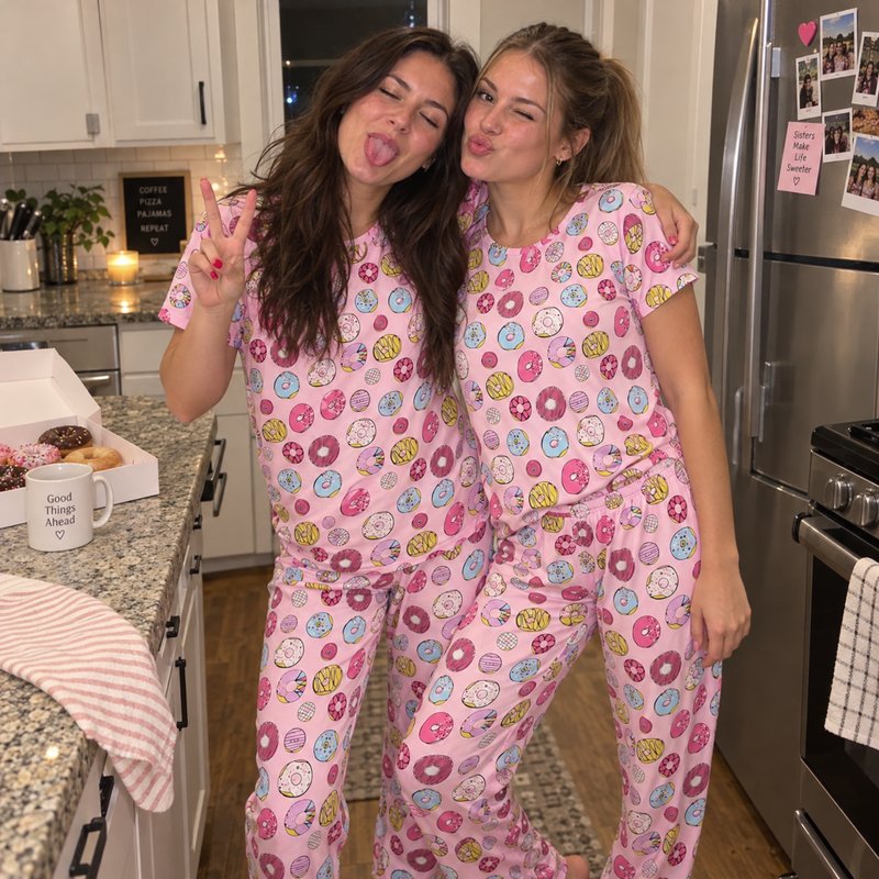 Review photo from Emily R. wearing the Donut Delight Pajama Set